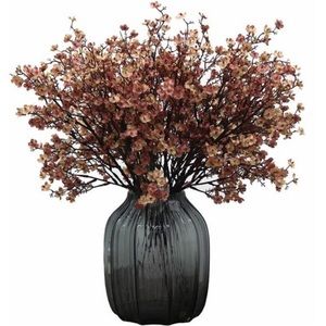 Babys Breath Fabric Cloth Artificial Flowers 6 Bundle European Fake Silk Plants